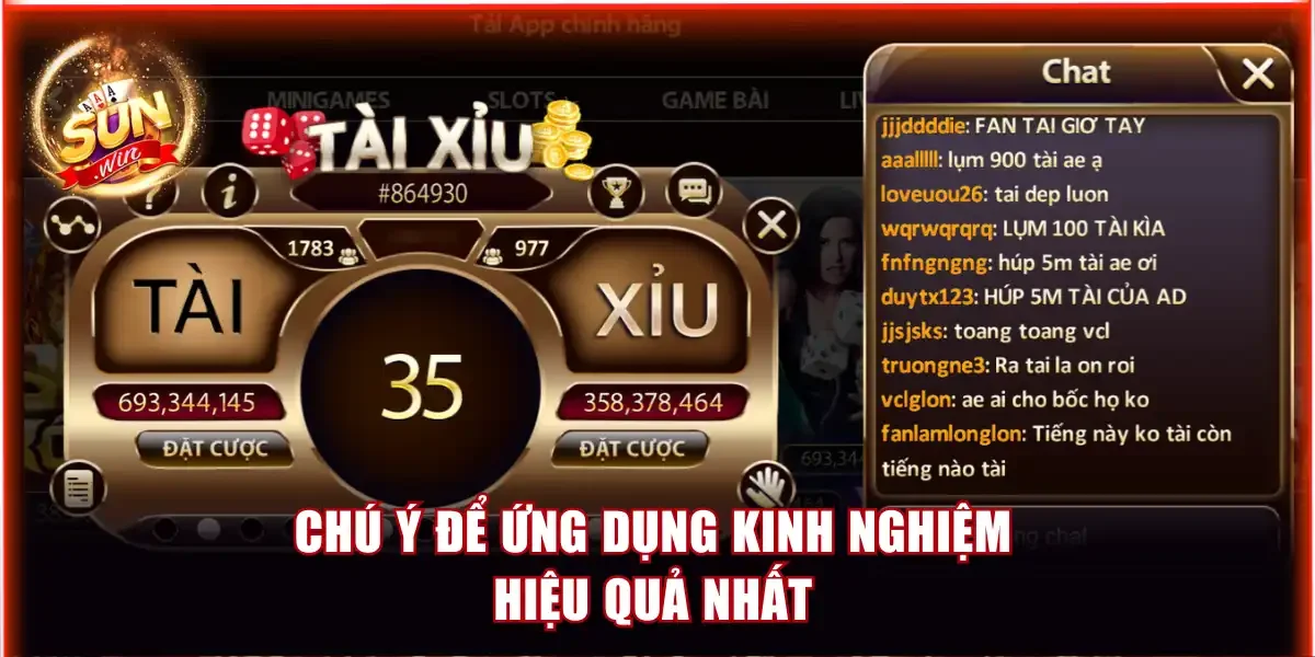 Chú ý để ứng dụng kinh nghiệm hiệu quả nhất