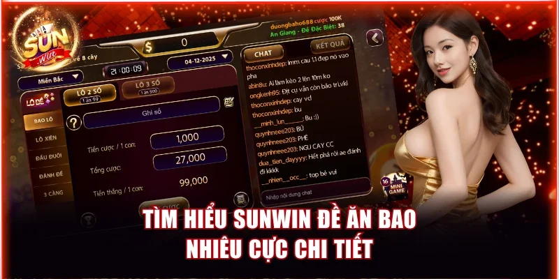 Tìm hiểu Sunwin đề ăn bao nhiêu cực chi tiết